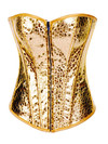 Grebrafan Steampunk Sequin Corset Underwire Zip Sparkle Party Showgirl Clubwear - gold