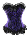 Corsets and Bustiers Women Sexy Classic Clubwear Women Plus Size Floral Lace Overlay Corselete Cosplay Halloween Wear Out - Purple