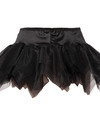 Steampunk Tutu Skirt for Corset Women Mimi Black Skirts Party Clubwear Vintage Burlesque Bustier Costumes Accessories Plus Size - Black