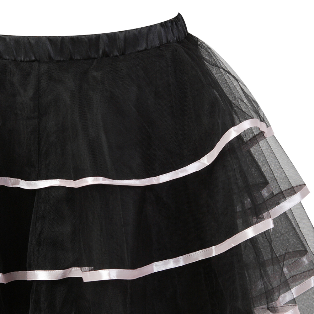 Pink-Steampunk Skirt for Corset Sexy Pirate Lace Skirts Party Clubwear Vintage Burlesque Bustier Costumes Accessories Plus Size