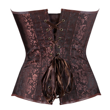 Grebrafan Sexy Corsets for Women Plus Size Zip Steampunk Pirate Bustier