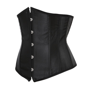 Grebrafan Women's Underbust Lace up Boned Bustier Brocade Waist Training Corsets Plus Size 