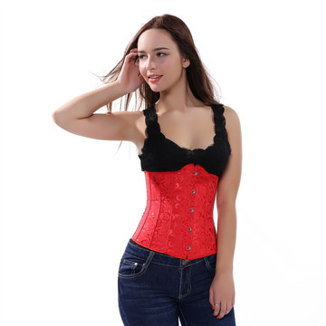 Grebrafan Bridal Underbust Waist Corset Plus Size Vintage Bustier