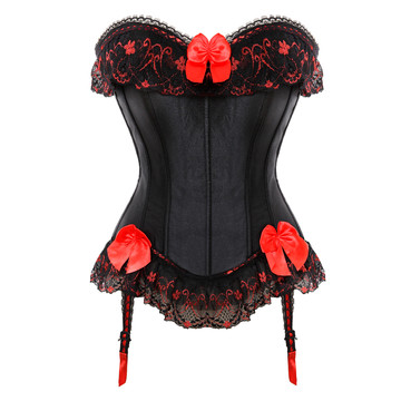Corsets and Bustiers for Women Steampunk Satin Push Up Lace up Boned Corsetto Plus Size Gothic Zip Carnival Party Clubwear