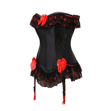 Corsets and Bustiers for Women Steampunk Satin Push Up Lace up Boned Corsetto Plus Size Gothic Zip Carnival Party Clubwear