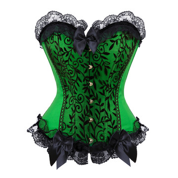 Corsets and Bustiers Women Sexy Classic Clubwear Women Plus Size Floral Lace Overlay Corselete Cosplay Halloween Wear Out