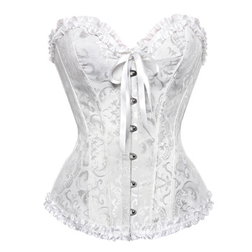 Casual Corset Top Punk Rave Plus Size Bustier Sexy Classic Push Up Embroidery Bodyshaper Carnival Holiday Party Club Costume
