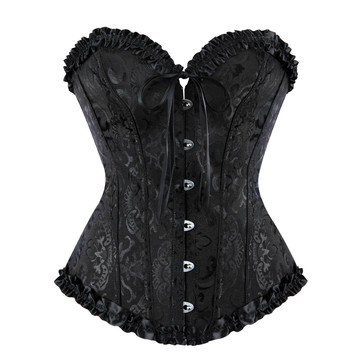 Casual Corset Top Punk Rave Plus Size Bustier Sexy Classic Push Up Embroidery Bodyshaper Carnival Holiday Party Club Costume